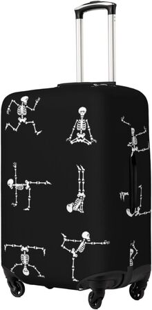 Чохол для валізи з принтом Череп, захисний, для розмірів 45.7-81.3 см, компактний, чорний