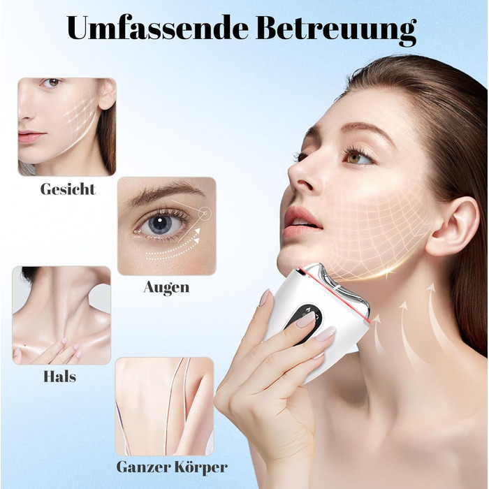 Електричний масажер для обличчя з холодним теплом Robofun Gua Sha з 3 вібраціями та РК-екраном, червоний, синій, фіолетовий, масажер для обличчя проти зморшок проти старіння