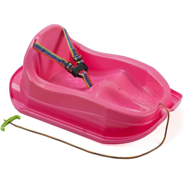 Санки MARMAT дитячі з ременем безпеки, рожеві