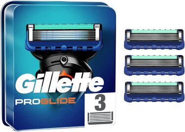 Леза для бритви Gillette ProGlide, 3 змінні леза для мокрих бритв чоловічі з 5-кратним лезом