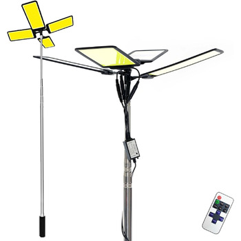 Світлодіодний прожектор Wiltec Camping Lamp V2 115 Вт 11224 люмен з телескопічною стійкою та кронштейном з регулюванням висоти підключення до джерела живлення 12 В для кемпінгу, активного відпочинку, будівельних майданчиків та надзвичайних ситуацій