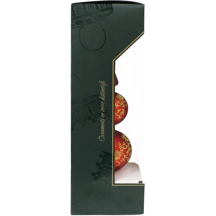 Ялинкова верхівка 34 см матово-червона Krebs Glas Lauscha