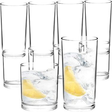 Стакани для пиття 350 мл та 500 мл, багаторазові стакани для води, пластикові стакани, багаторазові пластикові стакани, небиткі ст