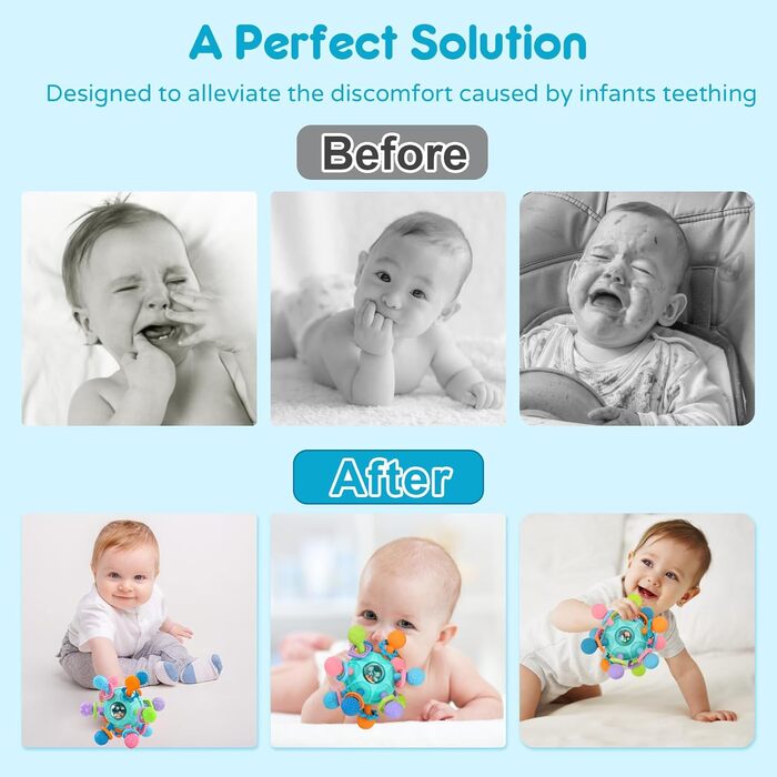 Дитяча іграшка 6 місяців м&39яч для малюків, сенсорна дитяча іграшка від 0-6 місяців брязкальце дитяча іграшка від 0 3 6 9 місяців