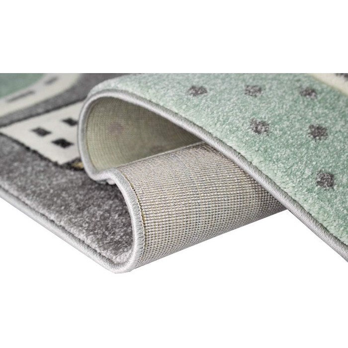 Килим дитяча кімната дитячий килим вуличний килим автомобільний синій зелений розмір 160 см круглий