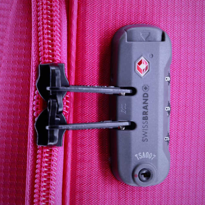 Валіза Swissbrand Silkeborg (S) Fuchsia/Light Grey (SWB_LLSIL941S)
