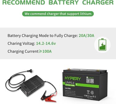 Розумний акумулятор 12V 100Ah LiFePO4 з Bluetooth, світлодіодним дисплеєм, вимикачем запуску та BMS, ідеальний літієвий акумулятор для автофургонів, гольф-карів, човнів та домашніх накопичувачів енергії. Розумний 12V 100AH Bluetooth