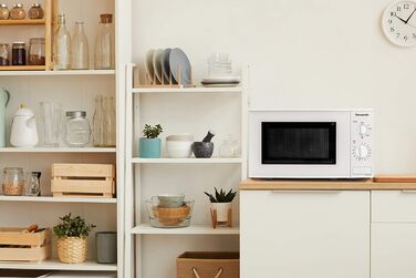 Мікрохвильова піч Panasonic NN-E201WMEPG Solo (800 Вт, 20 літрів) Біла без гриля Одинарна біла
