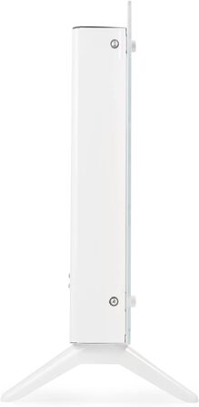 Скляний конвектор MACOM Enjoy & Relax 937 Thermo-Glas, елегантний обігрівач із загартованого скла, швидкий нагрів, 1000/2000 Вт, Tlc, 24-годинний таймер, термостат, настінний монтаж (кріплення в комплекті)