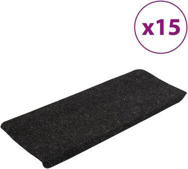 Килимків на сходи, самоклеючі килимові сходинки з вигином 5 см, 65 x 24 см, протиковзкі сходи, тканинні накладки на сходи для дітей, літніх людей та домашніх тварин, прямокутні, в стилі рустик, 15
