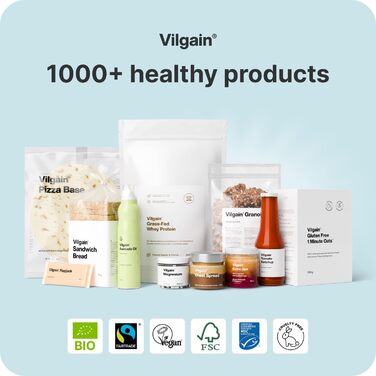 Протеїновий порошок Vilgain Whey, 100% сироватковий протеїн, Без смаку, 1000 г
