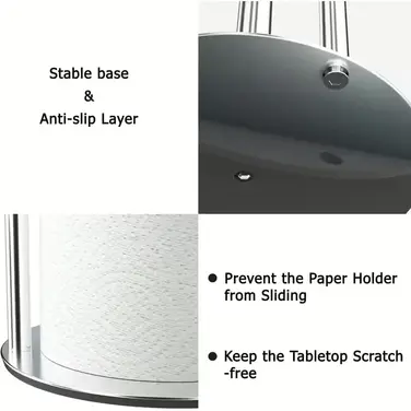 Тримач для кухонного рулону Vialex B09KNDHMC1, сріблястий