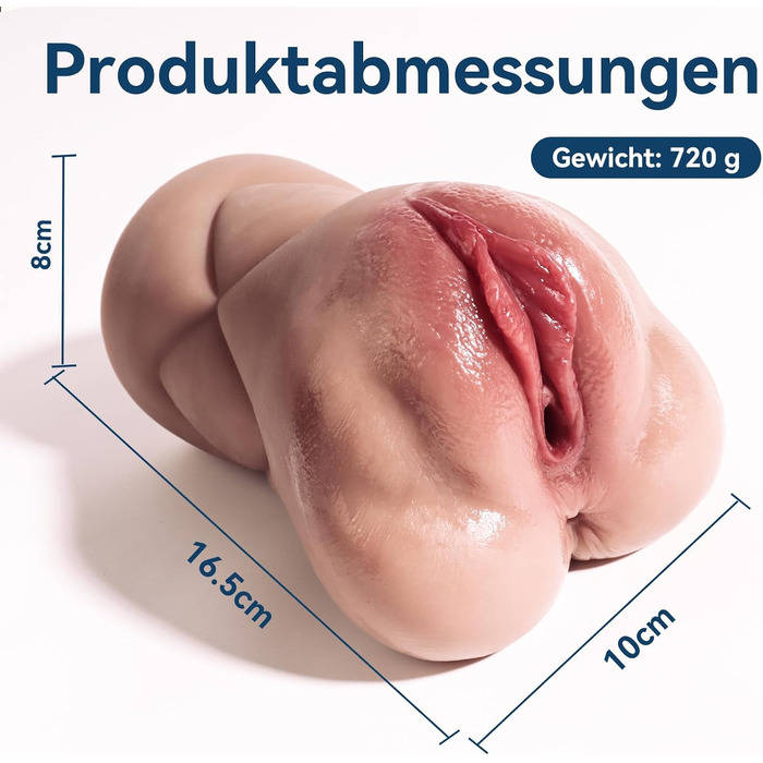 Реалістичний мастурбатор LOVE STICKS для чоловіків 2 в 1, 3D вагіна та клітор