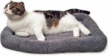Килимок для котів Namsan, м&39яка подушка для котів, плюшевий, для маленьких собак/кішок/кроликів, 45 см x 60 см, сірий