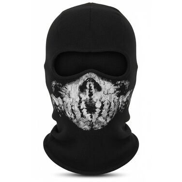 Балаклава CoolChange з черепом Мотоциклетна маска для фанатів COD Чорна