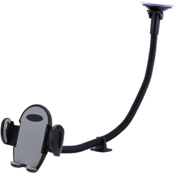 Тримач для мобільного телефону на лобове скло автомобіля, довга рука, тримач для iPhone Xs Max R X 8 Plus 7 Plus 6S, Samsung Galax