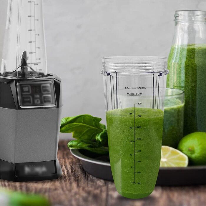 Мл Кружка для соковижималки Запасні частини для блендера Nutri Ninja Auto-iQ BN750EU BN495EU BN800EU BN701, BN800, BN801, BL450, BL480, BL481, BL642, BL682, набір аксесуарів для кружки (2 упаковки)1, 950