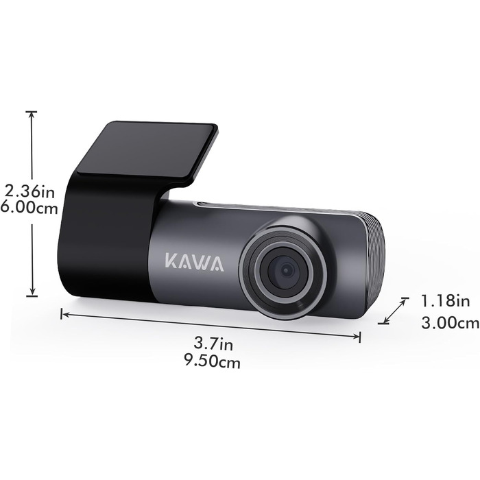 Відеореєстратор передній 1296P, автомобільний міні-реєстратор з додатком, WiFi відеореєстратор з нічним баченням WDR, поворотний к
