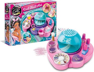 Набір для дизайну нігтів своїми руками для дітей віком від 6 років - Креативна іграшка, що включає лаки для нігтів, наклейки, блискітки та сушарку для нігтів 18599