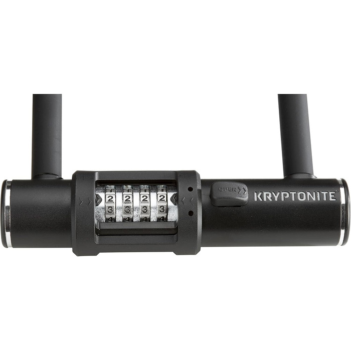 Велосипедний замок U-подібний Kryptonite Combo Standard 12 мм з кодовим замком, протиугінний для велосипедів та скутерів