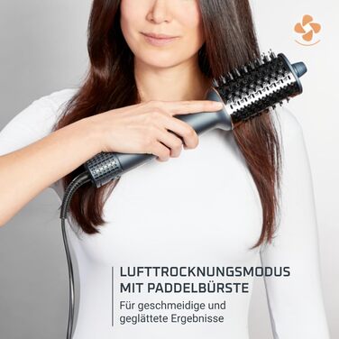Термощітка 3-в-1 Rowenta Air Brush 3D UB9720, металік/блакитний