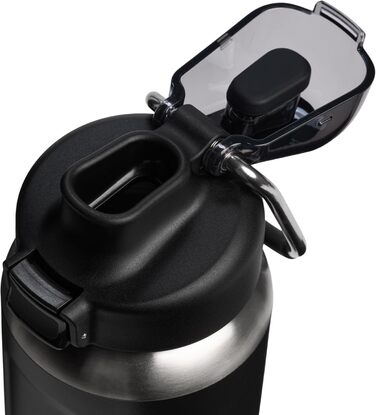 Пляшка STANLEY Wellspring 0,7 л - Зберігає напої холодними протягом 12 годин - Зберігає напої крижаними протягом 40 годин - Пляшка з переробленої нержавіючої сталі без бісфенолу А - Герметична - Можна мити в посудомийній машині - Чорна 2.0