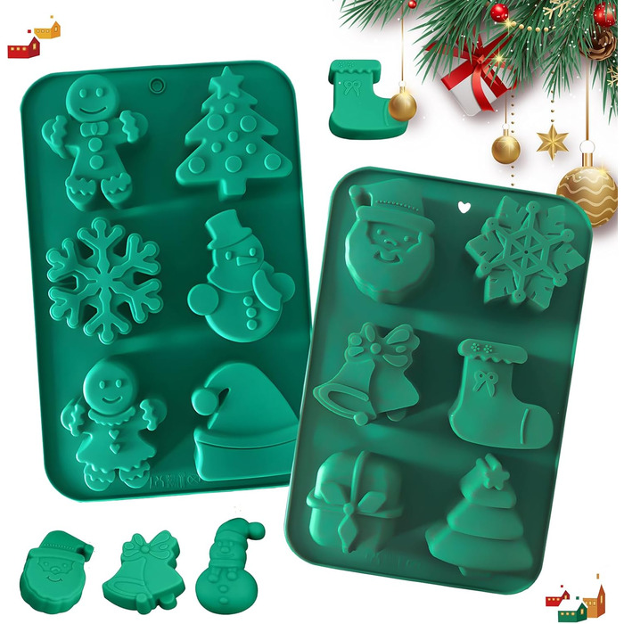 Силіконова форма з 2 елементів для випічки різдвяних тістечок Mein HERZ