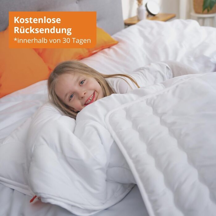 Подушка для сну дитяча, плоска подушка, плоска подушка 40 x 60 см, зроблено в ЄС, можна прати при 60 градусах, kotex 100, біла