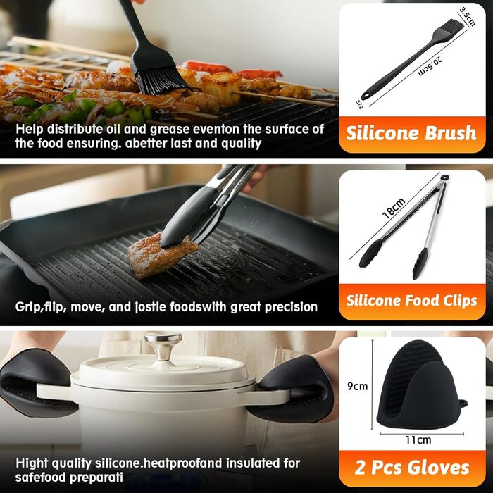 Аксесуари для фритюрниці 10 шт. - Аксесуари для фритюрниці Ninja Foodi AF400EU AF300EU 7.6L-9.5L та інші аксесуари для двозонної фритюрниці Ninja - стійки, силіконова форма, аксесуари для фритюрниці, масляний спрей тощо