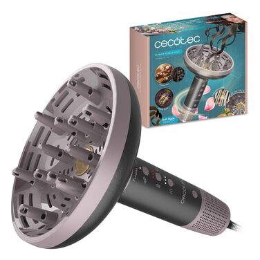 Фен Cecotec DryWave Nbula Black, 1300 Вт, з аргановою олією та кератином, чорний