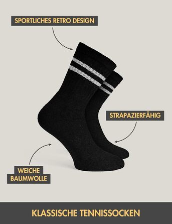 Тенісні шкарпетки Basic Treasure, 20 пар, чоловічі та жіночі, бавовняні спортивні шкарпетки, дихаючі, тенісні круглі шкарпетки, розмір 43-46, чорні