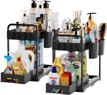 Органайзер під раковину, під контейнери для кухні та ванної кімнати, органайзер під раковину та шафа для зберігання, миючих засобі