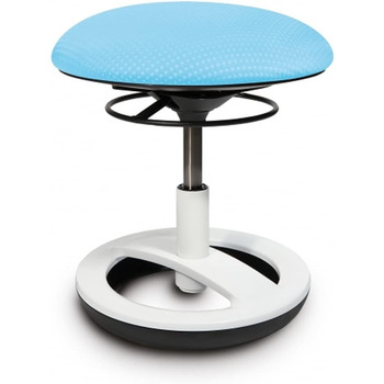 Дитячий стілець Topstar SU83BT6 Sitness Bobby, біле лаковане алюмінієве кільце основи, тканина, синій Водолій