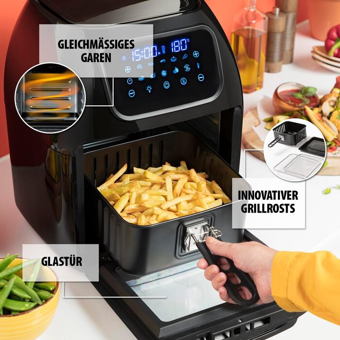 Фритюрниця та духовка Friggitrice senza Olio Tristar 1800 Вт 10 л 2-в-1 10л