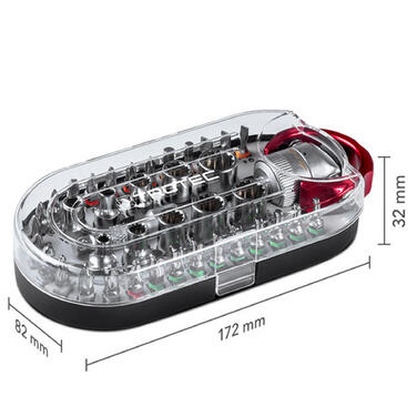 Викрутка з набором біт Trotec 40 pieces Bit and Socket Wrench Set (6200001005)