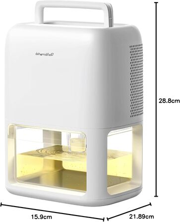 Осушувач повітря електричний 1800 мл, подвійний напівпровідниковий кімнатний осушувач повітря, автоматичне розморожування, портати