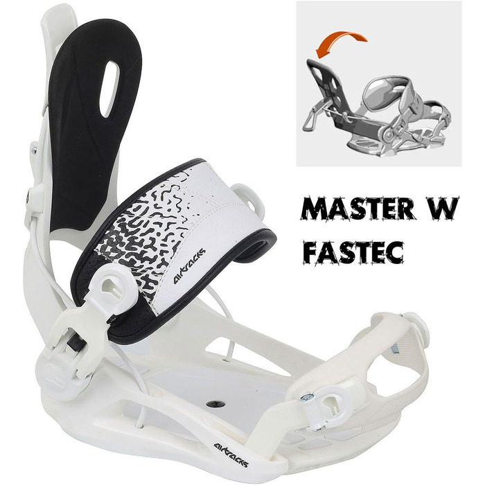 Жіночий комплект для сноуборду AIRTRACKS / BWF Lady Snowboard Кріплення Star W або Кріплення Master W FASTEC Сумка SB / 140 145 150 155 см / Довжина дошки 140 см Кріплення Master WL