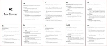 Настінний дозатор для мила з нержавіючої сталі 304 для декору (круглий, чорний)