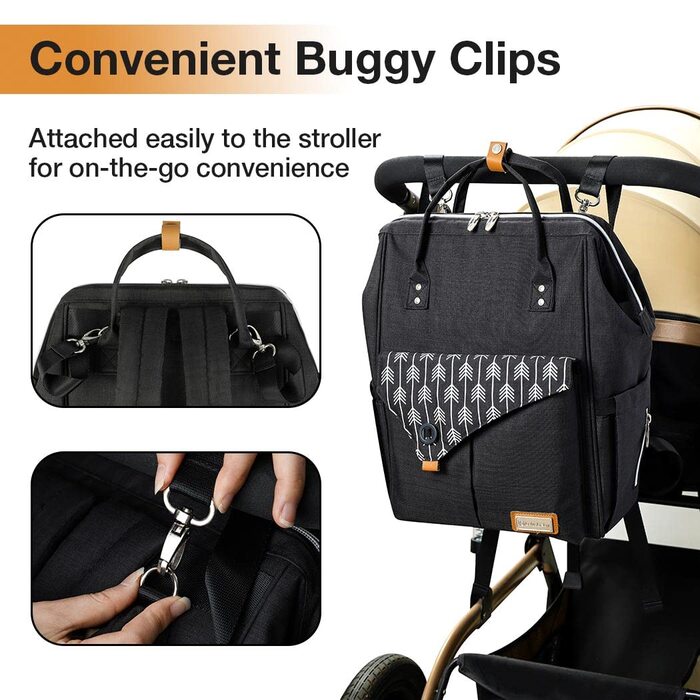 Пеленальний рюкзак для пеленання з пеленальним килимком Багатофункціональна дорожня сумка-рюкзак великої місткості для подорожей в