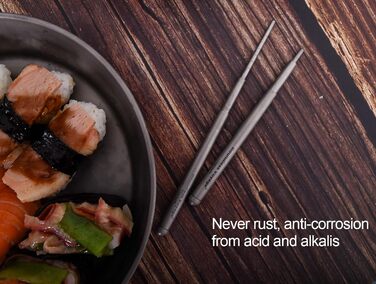 Титанові складні палички для їжі Кемпінгові дорожні висувні палички для їжі Ультралегкі багаторазові портативні столові прибори Ск