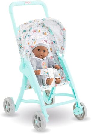 Коляска для ляльок Mon Premier Poupon 30 см, синя, коляска для всіх ляльок 30 см, лялькова мама, аксесуари для ляльок, коляска, пі