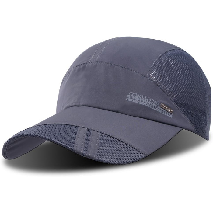 Бейсболка iBasingo Жіноча чоловіча кепка для бігу Унісекс Поліестер Бавовняний капелюх для тата Ультралегка швидковисихаюча шапка