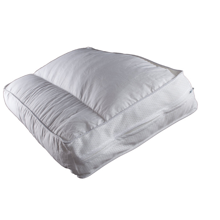 Подушка для шиї Jekatex Sweety, чохол бавовна, наповнювач поліестер, біла, 30 x 70 x 10