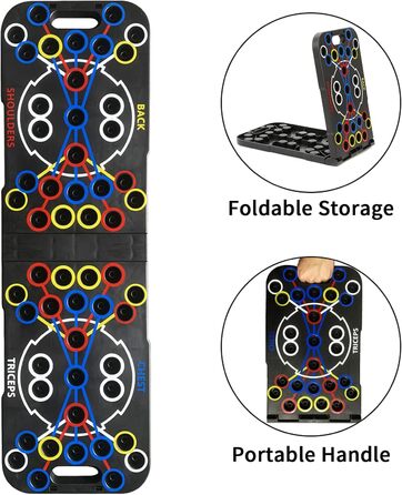 Розсувна дошка, портативна багатофункціональна знімна перекладина для віджимань 14-в-1, стійка для силових тренувань з ручками для чоловіків та жінок, тренажер для фітнесу та грудних м&39язів, 27-в-1