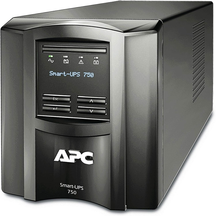 Джерело безперебійного живлення APC Smart-UPS SMT-SmartConnect джерело безперебійного живлення SMT750IC750 ВА (підтримка хмарного моніторингу, 6 виходів IEC-C13) (750 ВА, модель Tower, пучок кабелів)