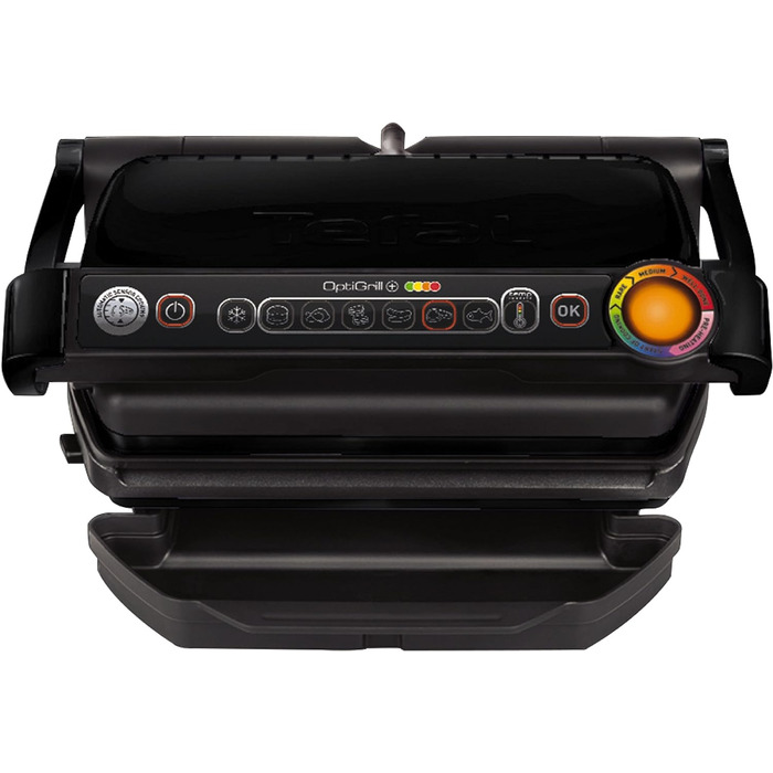 Контактний гриль TEFAL GC7128 OPTIGRILL 6 автоматичних програм Ручний режим з 4 режимами температури Ідеальні результати приготування на грилі завдяки вимірюванню товщини Чорний