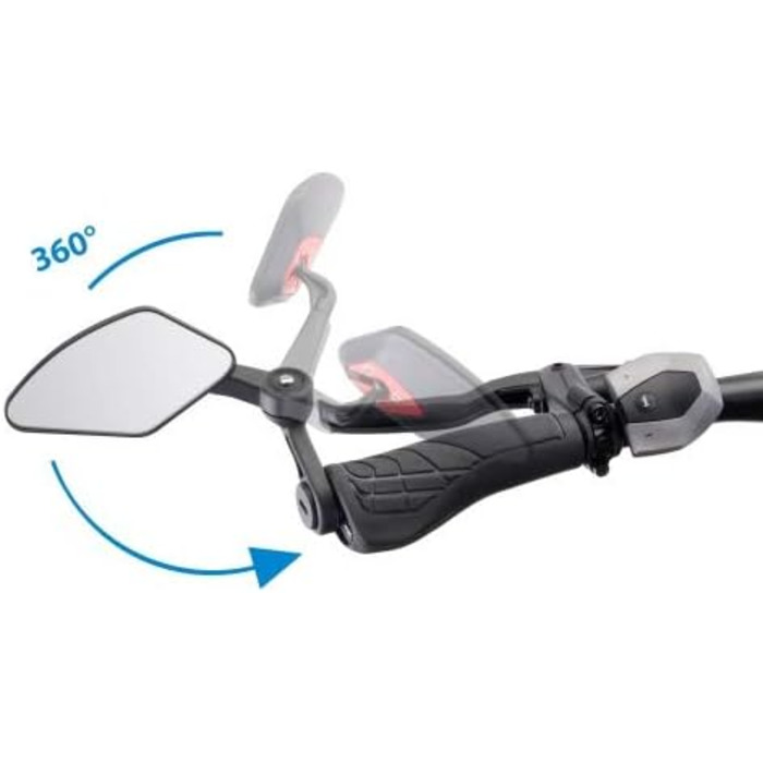 Складане велосипедне дзеркало ViD KF Cross Type B, внутрішній затискач 70300011