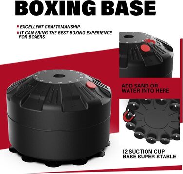 Боксерська груша з боксерськими рукавичками Мішок для кікбоксингу Важкий боксерський мішок для дорослих з всмоктуючою основою Муай