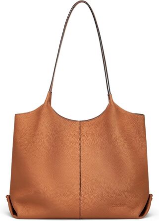 Жіноча сумка для шопінгу зі шкіри Сумка велика жіноча сумка через плече для офісу школи шопінгу коричнева-0084l 39cmX12cmX28.5cm