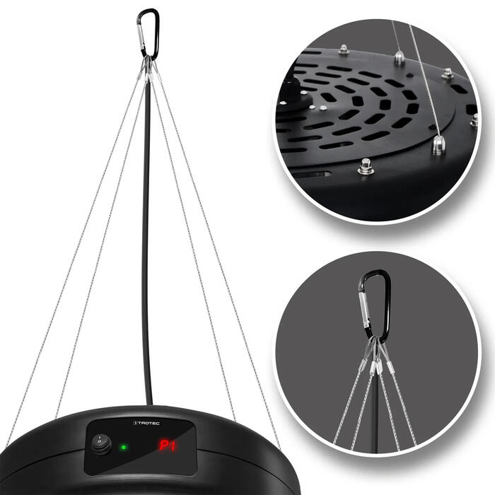 Обігрівач інфрачервоний Trotec IR 1550 SC 1500W + LED Black (1410003812)